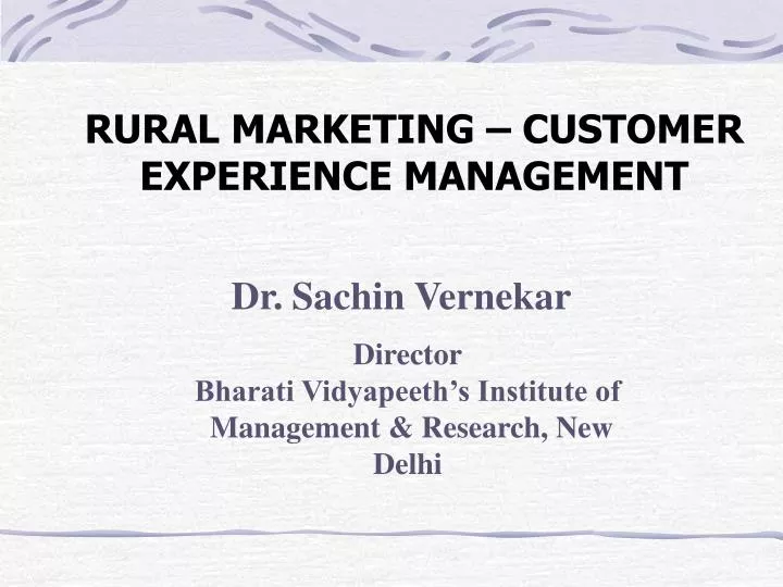 rural marketing customer experience management