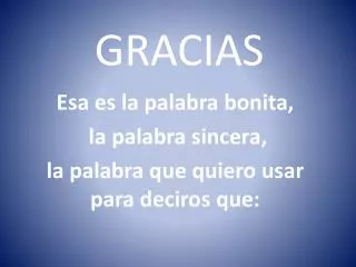 gracias
