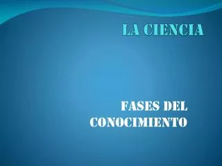 la ciencia
