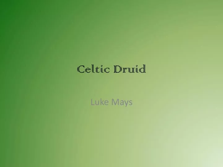 celtic druid