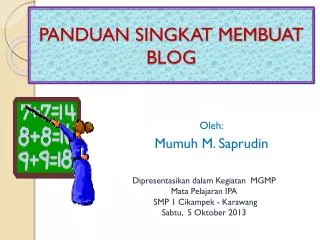 panduan singkat membuat blog