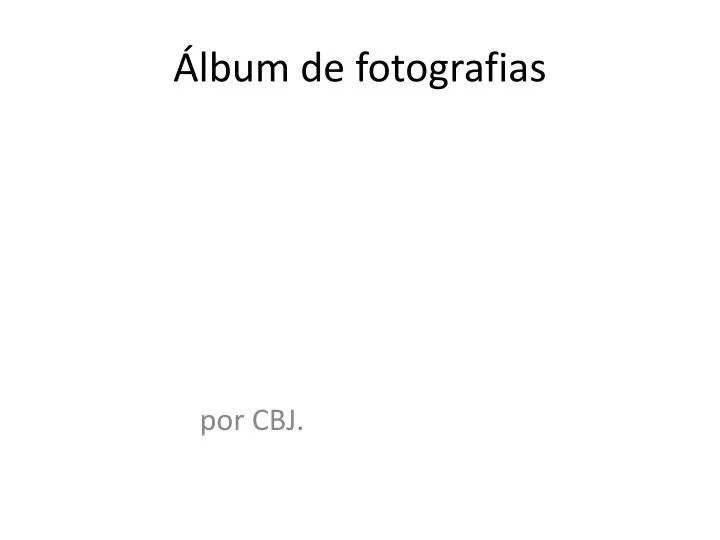 lbum de fotografias