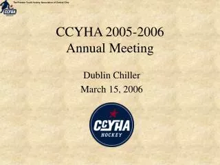CCYHA 2005-2006 Annual Meeting