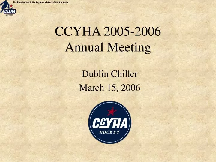 ccyha 2005 2006 annual meeting