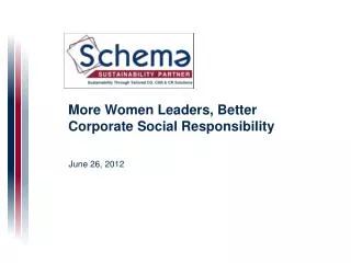 More Women Leaders, Better Corporate Social Responsibility