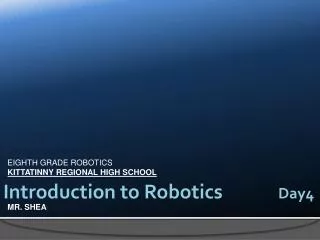 Introduction to Robotics Day4