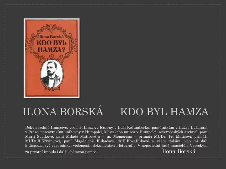 ilona borsk kdo byl hamza