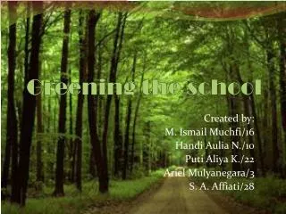 greening the school