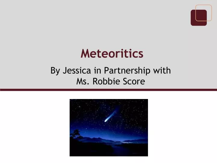 meteoritics