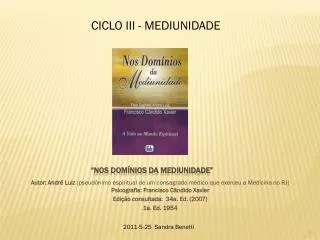nos dom nios da mediunidade