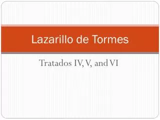 lazarillo de tormes