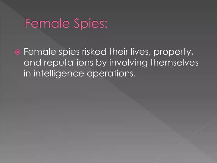 female spies