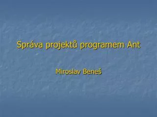 spr va projekt programem ant
