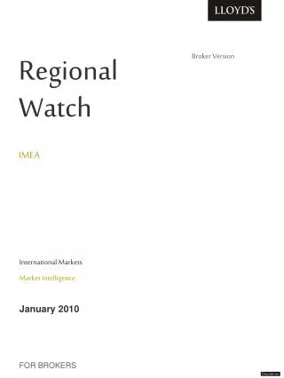 Regional Watch IMEA