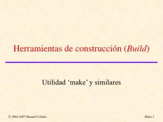 herramientas de construcci n build