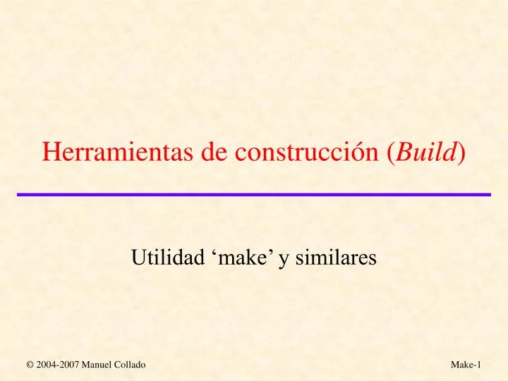 herramientas de construcci n build
