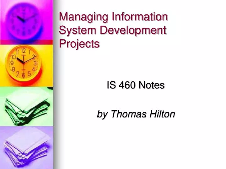 managing information system development projects