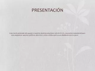 presentaci n