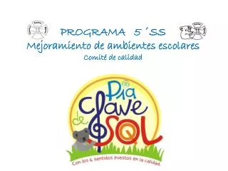 programa 5 ss mejoramiento de ambientes escolares comit de calidad