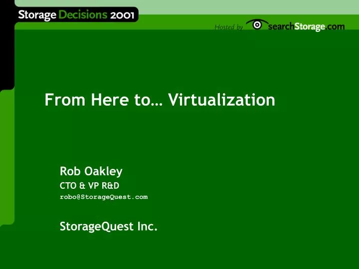 from here to virtualization