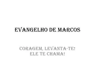 evangelho de marcos