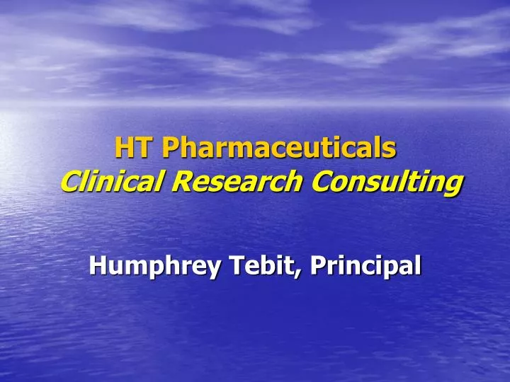 ht pharmaceuticals clinical research consulting