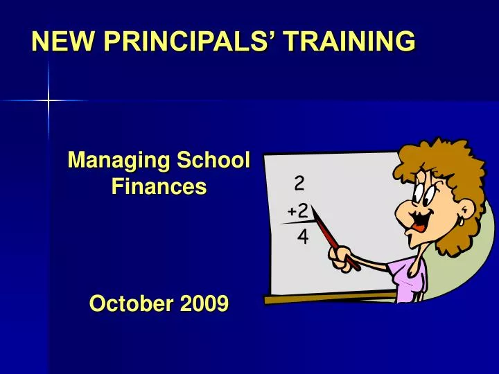 new principals training