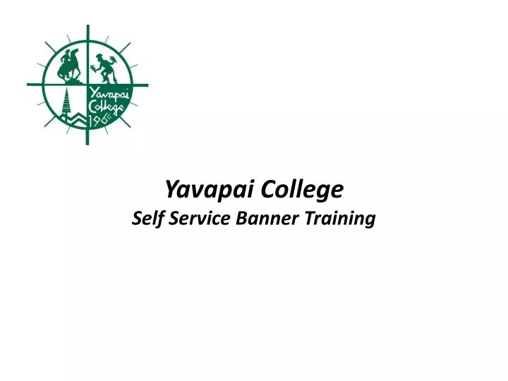 yavapai college self service banner training