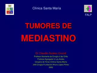 tumores de mediastino
