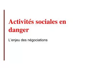 activit s sociales en danger
