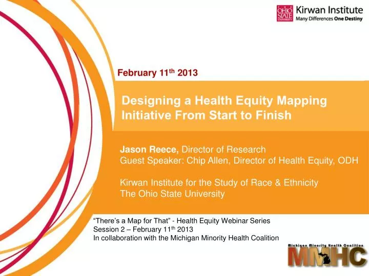designing a health equity mapping initiative from start to finish