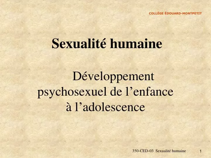 sexualit humaine