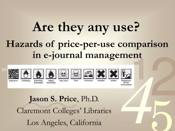 hazards of price per use comparison in e journal management