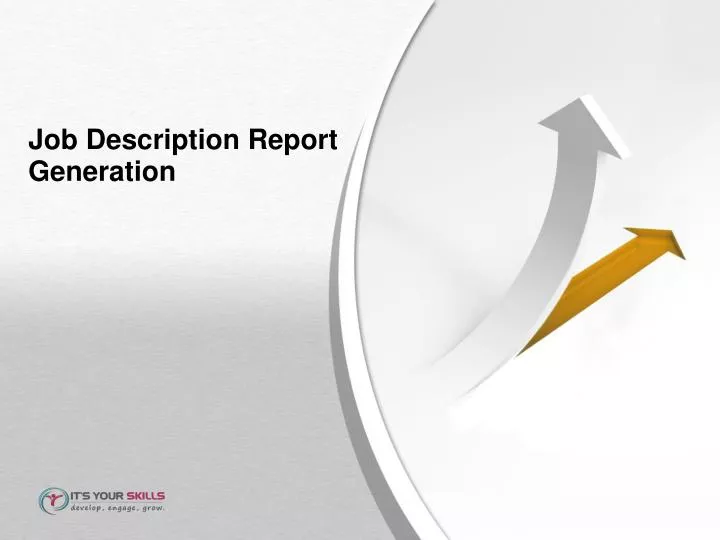 job description report generation