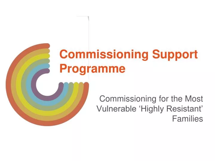 commissioning support programme