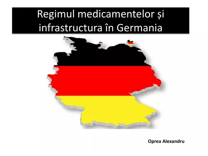 regimul medicamentelor i infrastructura n germania