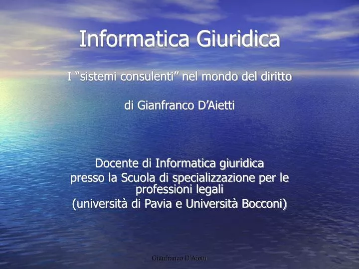 informatica giuridica