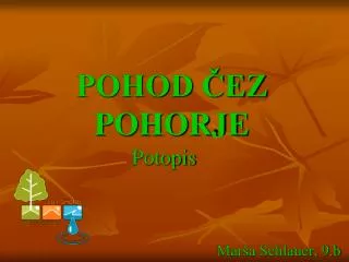 pohod ez pohorje