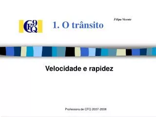 1 o tr nsito