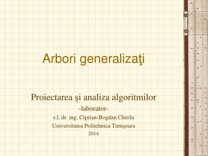 arbori generaliza i