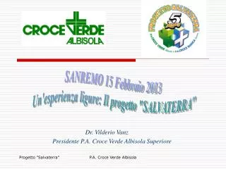 dr vilderio vanz presidente p a croce verde albisola superiore