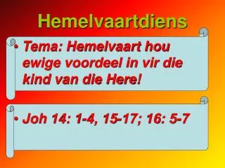 hemelvaartdiens