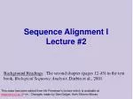 Understanding Sequence Alignment in Bioinformatics: Fundamentals and Methods - slide 1