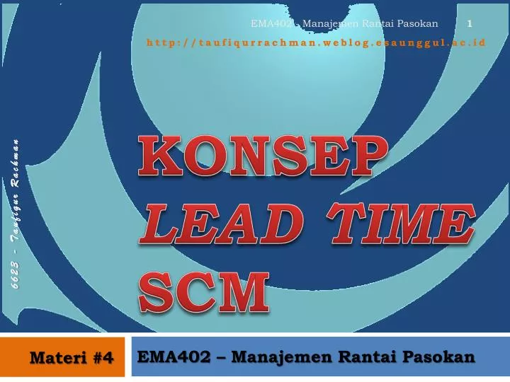 konsep lead time scm