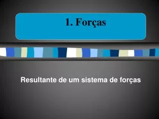 resultante de um sistema de for as