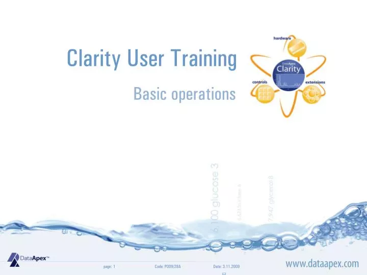 clarity user training