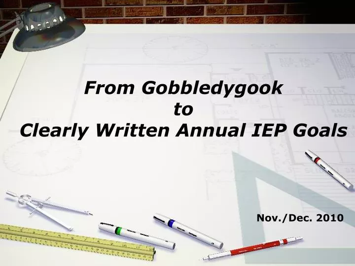 from gobbledygook to clearly written annual iep goals