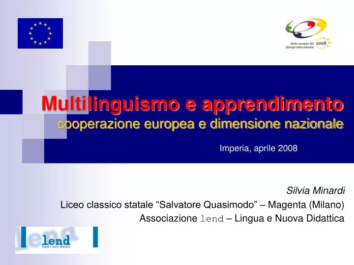 multilinguismo e apprendimento cooperazione europea e dimensione nazionale