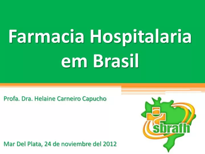 farmacia hospitalaria em brasil