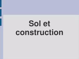 sol et construction